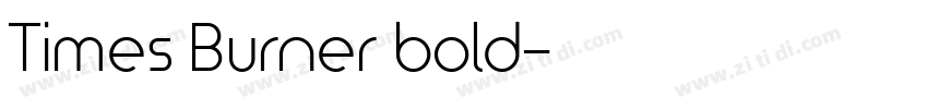 Times Burner bold字体转换